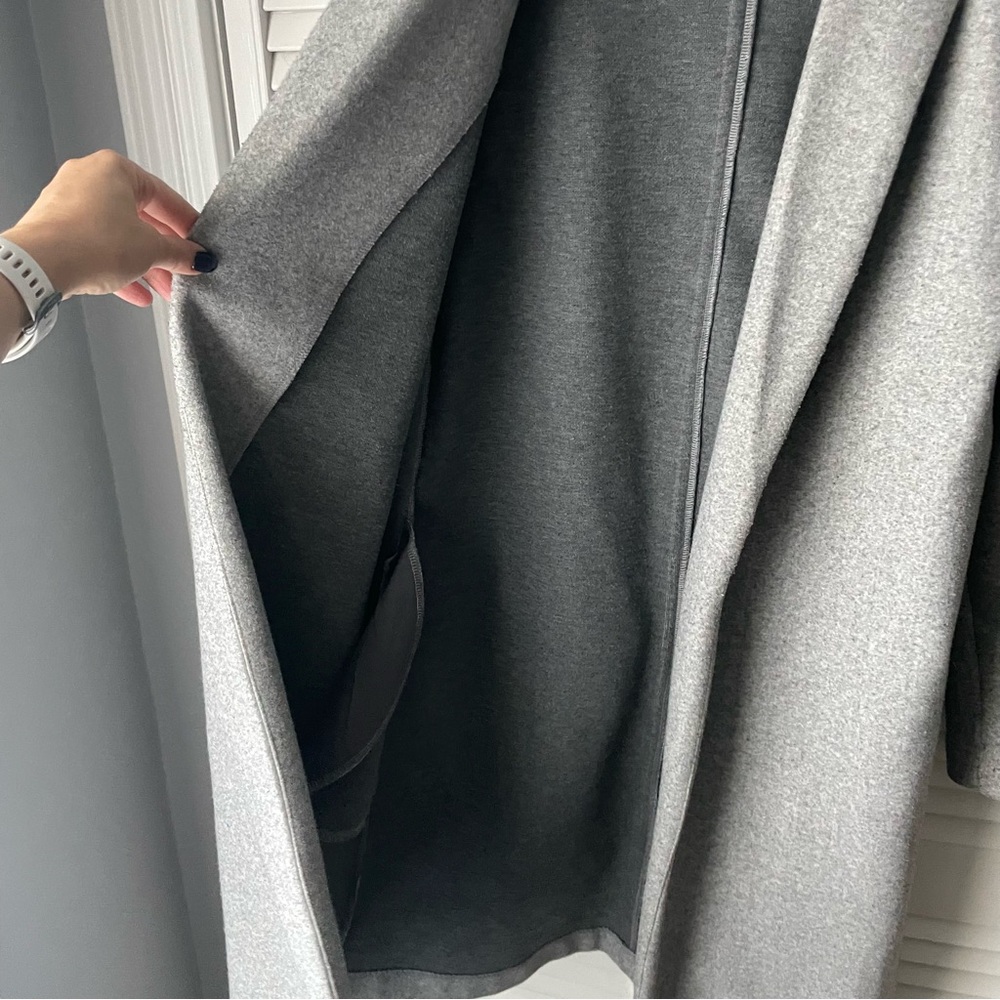 Zara Charcoal Gray Knit Duster Coat - Picture 6 of 7